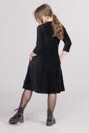 Evita black baby corduroy dress