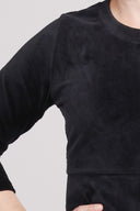 Evita black baby corduroy dress