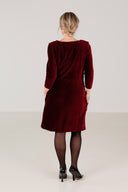 Annelise burgundy babycord dress