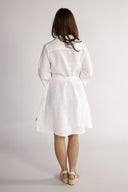 Fay white linen shirt dress
