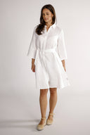 Fay white linen shirt dress