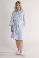 Fay sky blue linen shirt dress