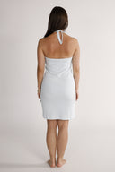Franny sky blue halterneck dress