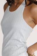 Franny sky blue halterneck dress