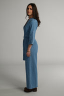 Miah jeansblå denim jumpsuit