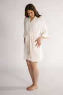 Gitte cream shirt dress