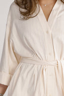 Gitte cream shirt dress