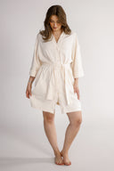 Gitte cream shirt dress