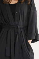 Gitte black shirt dress