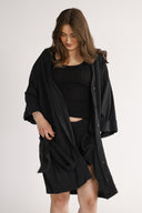 Gitte black shirt dress