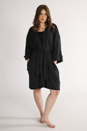 Gitte black shirt dress