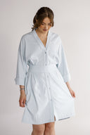 Gitte sky blue shirt dress