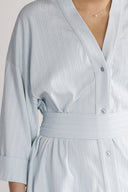 Gitte sky blue shirt dress