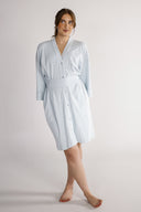 Gitte sky blue shirt dress