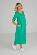 Gyda green linen dress