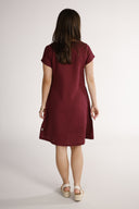 Hannalena plum linen dress