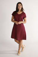 Hannalena plum linen dress