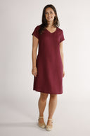 Hannalena plum linen dress