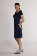 Hannalena navy blue linen dress