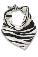 Iris shawl black and white zebra