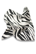 Iris shawl black and white zebra