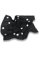 Iris shawl black and white dots