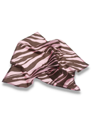 Iris shawl in brown and pink zebra