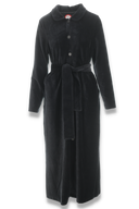 Joy black babycord dress
