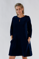 Margrete marineblå tunika