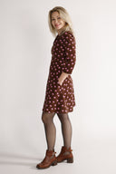Clear brown and pink dress
