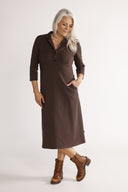 Kristine brown dress
