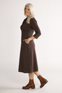 Kristine brown dress