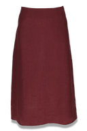 Agata skjørt i plum lin