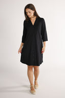 Lidunn black viscose dress