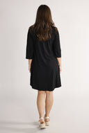 Lidunn black viscose dress