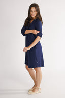 Lidunn blue viscose dress