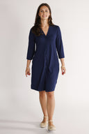 Lidunn blue viscose dress