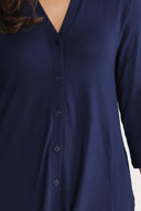 Lidunn blue viscose dress