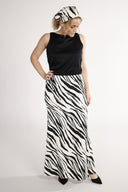 Lill skirt in black and white zebra