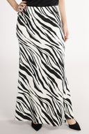 Lill skirt in black and white zebra