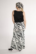 Lill skirt in black and white zebra