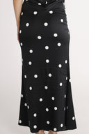 Lill skirt in black and white polka dots