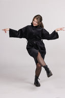 Madeleine black corduroy jacket