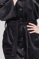 Madeleine black corduroy jacket
