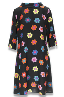 Black and multicolored floral dress