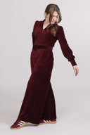 Malli burgundy baby corduroy jumpsuit