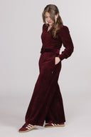 Malli burgundy baby corduroy jumpsuit
