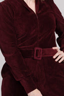 Malli burgundy baby corduroy jumpsuit