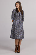 Margot blue floral dress