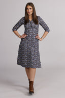 Margot blue floral dress